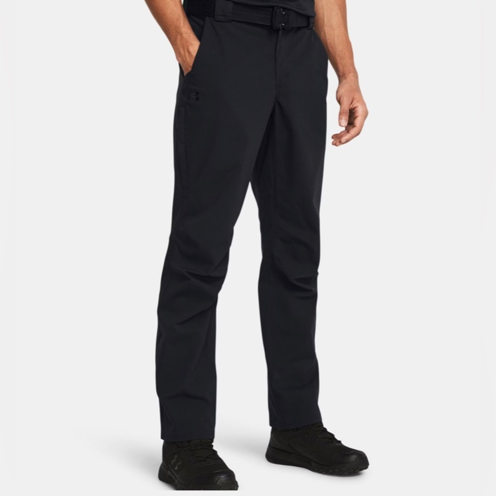 Under Armour Mens Loose Fit Grip Waist Stretch Black Golf Pants Black Sz 38/32